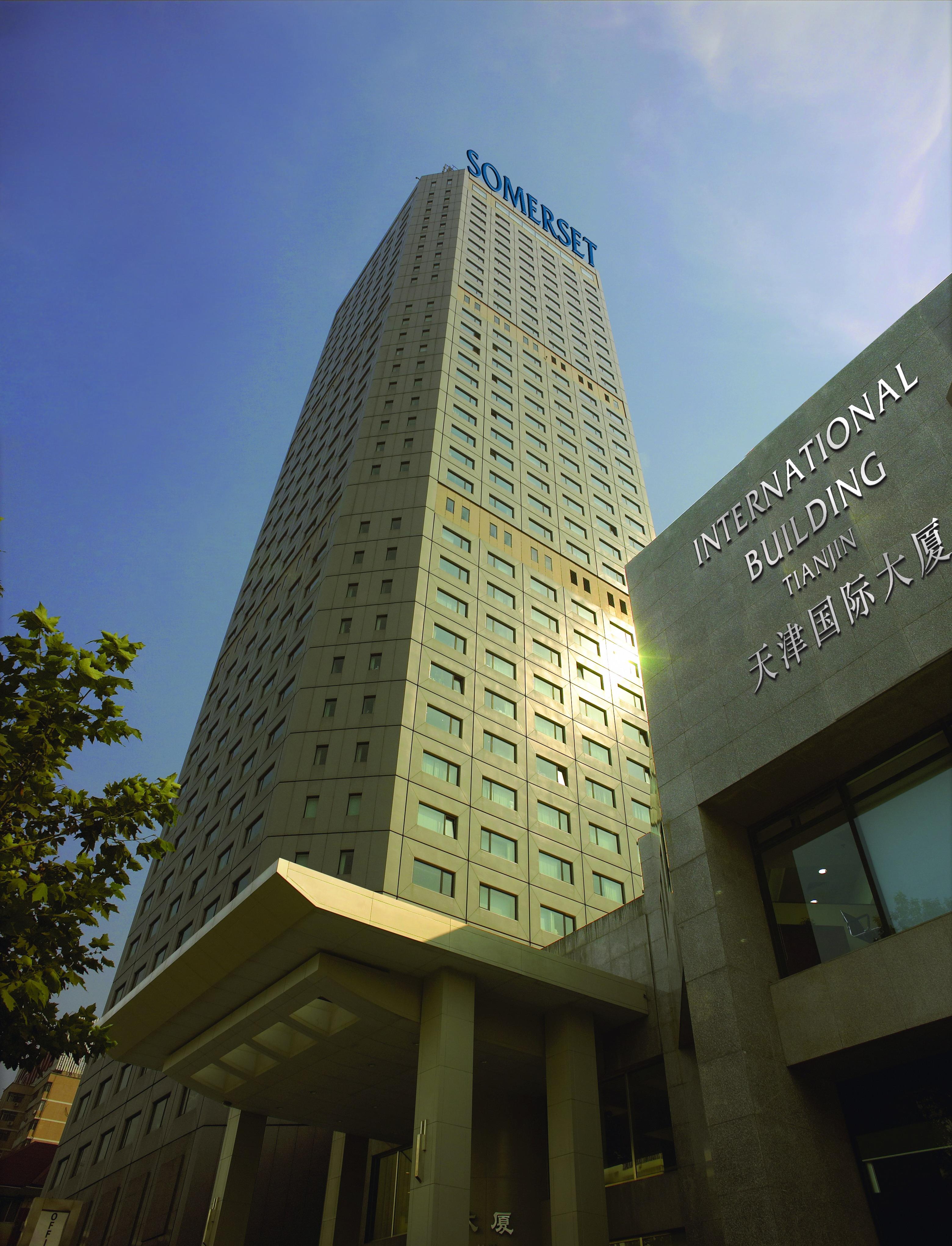 Somerset International Building Tianjin Bagian luar foto